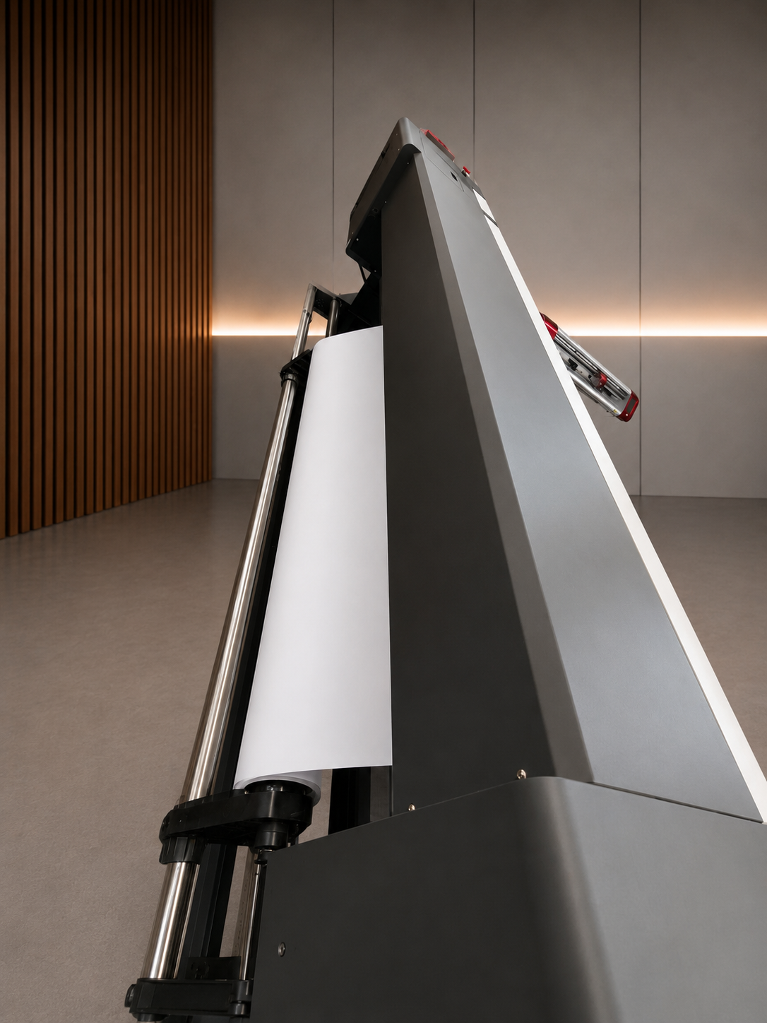 Side view of eco solvent machine